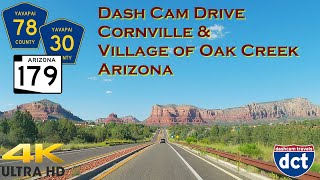 Dash Cam Drive through Cornville and the Village of Oak Creek