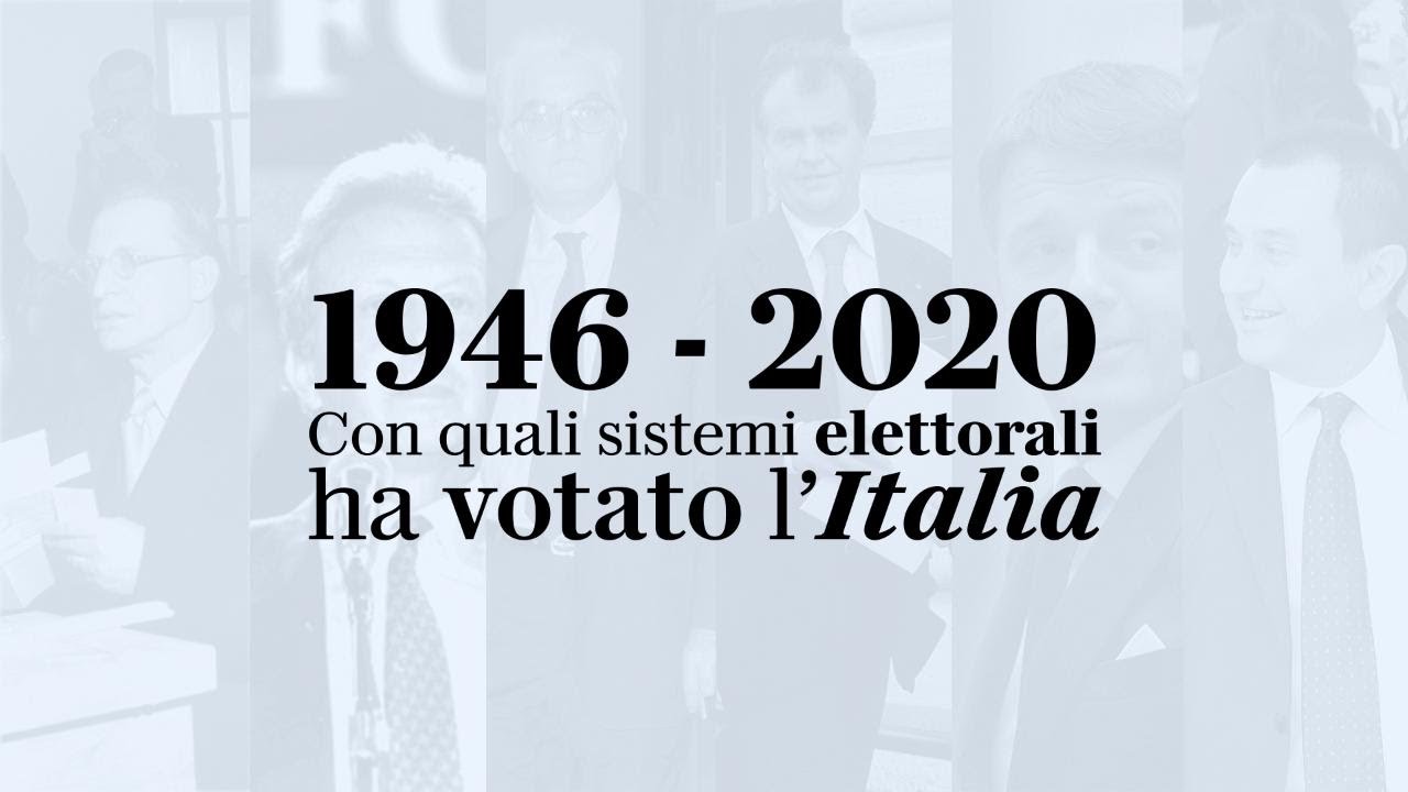 1946-2020: con quali sistemi elettorali ha votato l'Italia