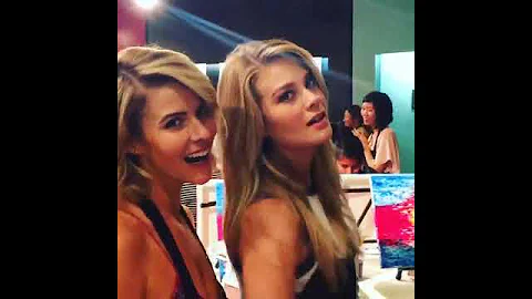 Kimberly Matula with her friend Linsey Godfrey  TH...