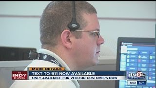 911 texting service launches for Verizon customers