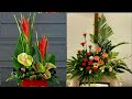 Holiday Flower arrangement // Beautiful Japanese Flowers Ikebana Floral Decoration