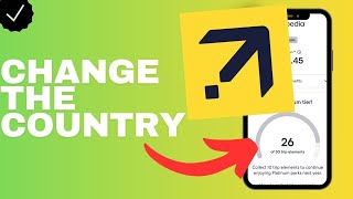 How to change the country in the Expedia app?