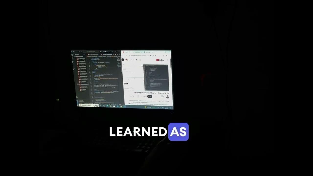 Today I Combined HTML, CSS, and JavaScript for the First Time! - YouTube