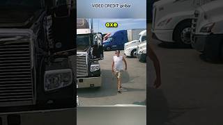 Axe Wielding Road Rager Threatens Trucker!