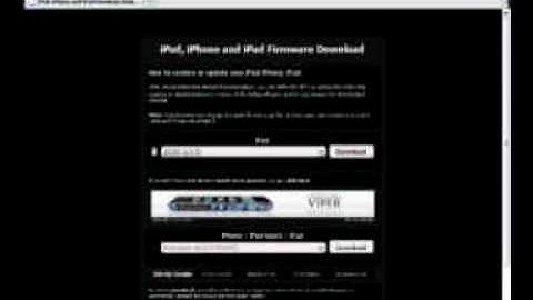 how to downgrade ipod touch 1g 2g 3g, iphone 1g 2g 3g !!!!
