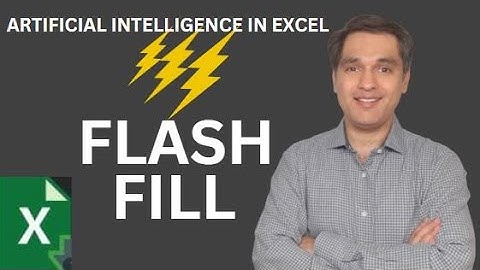 Artificial intelligence in Excel - Flash Fill For Time Saving