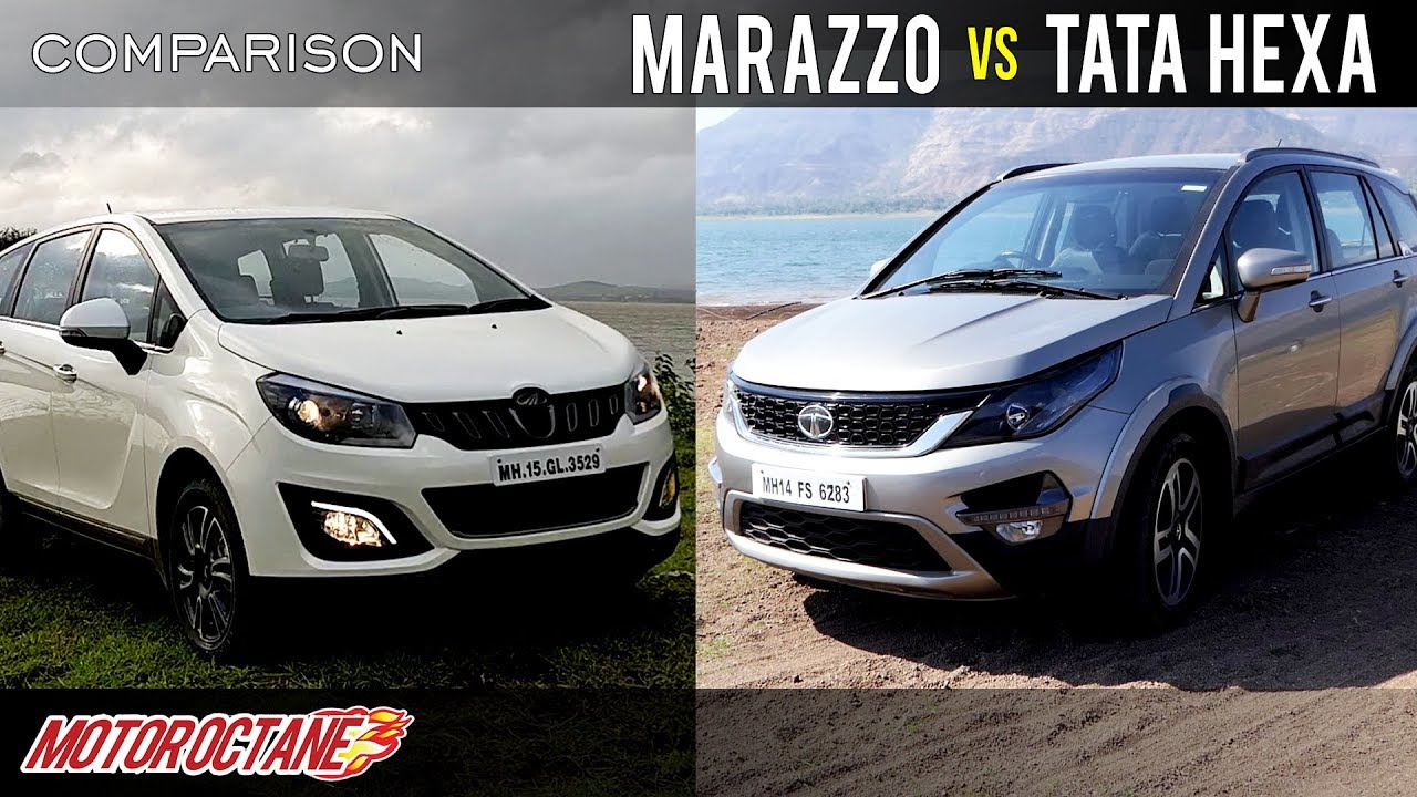 Mahindra Marazzo vs Tata Hexa Comparison | Hindi | MotorOctane