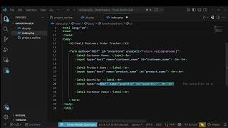 Create-Read + Database in php (OrderTracker) - Part 1