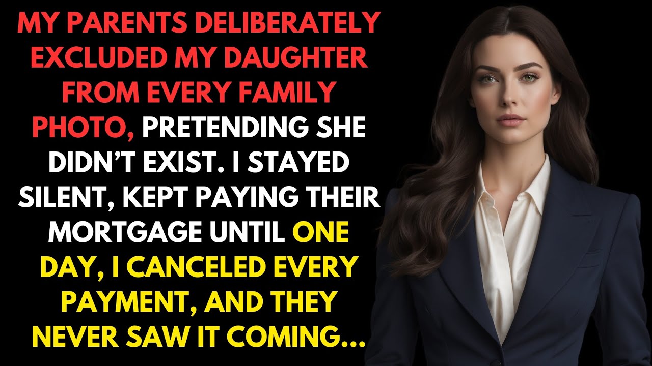 Parents Excluded My Daughter From Family Photos, So I Canceled The Payments On Their Mortgage...