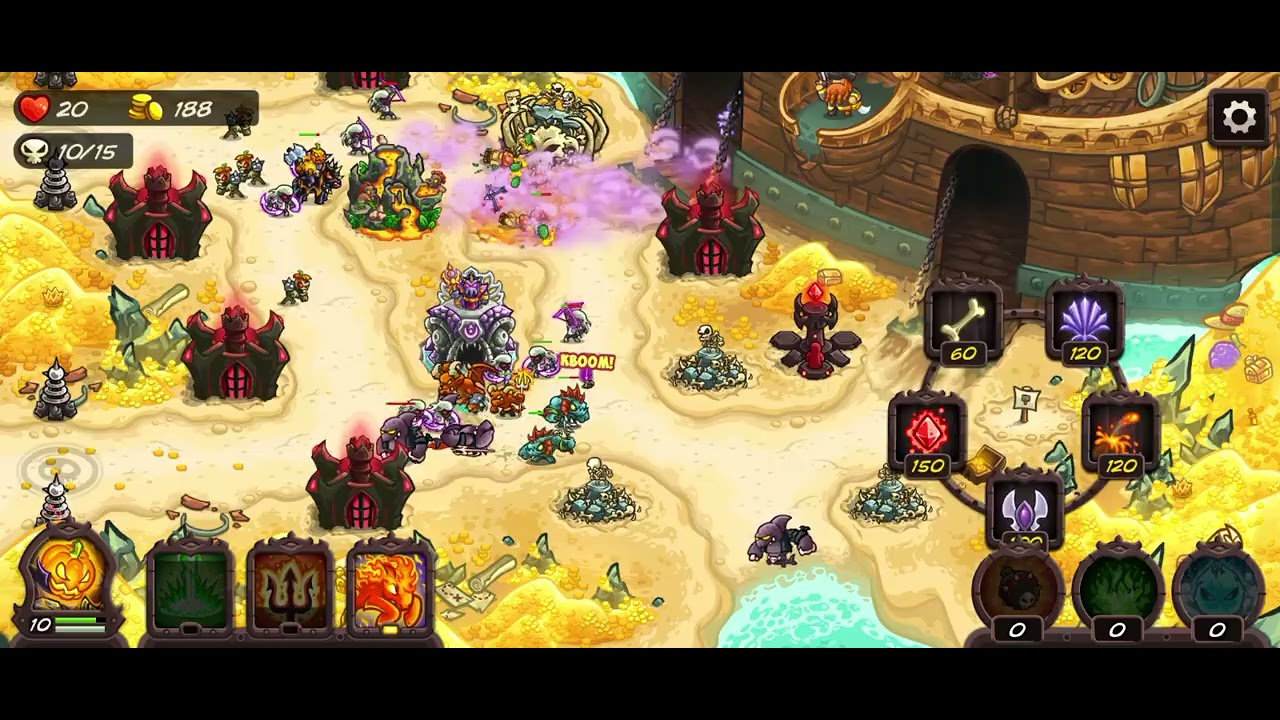 Kingdom Rush Vengeance. Pirate King DLC. Treasure Island. Impossible Difficulty