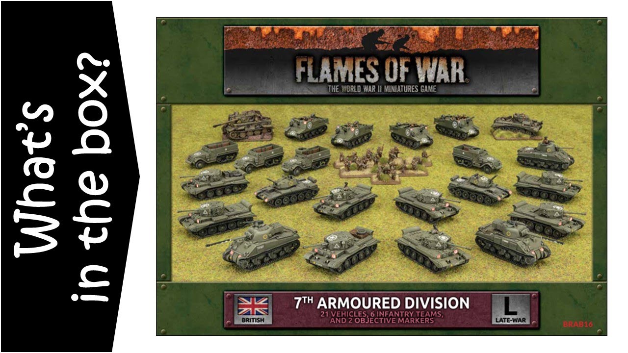 7th Armoured Division Desert Rats - Flames of War Army Deal - Unboxing & Review