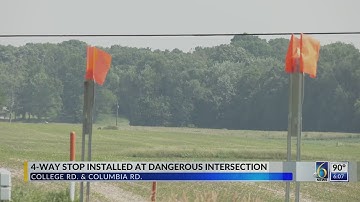4-way stop installed at dangerous intersection