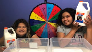 MYSTERY WHEEL OF SLIME CHALLENGE!!!