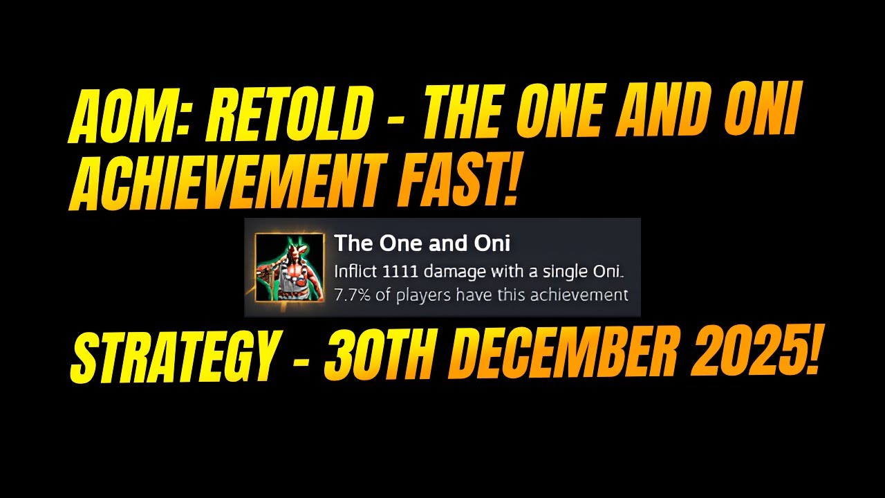 "The One and Oni" Achievement | FAST Strategy | Age of Mythology: Retold!