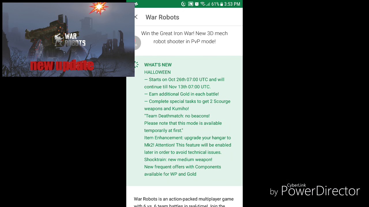 War robots new update (bloopers)