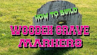 Graveyard Headstone made of wood
