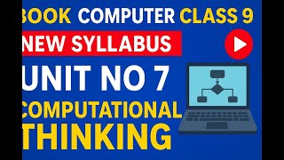 Famous Book Computer Class 9th New Syllabus Unit no 7 Computational Thinking Wealth