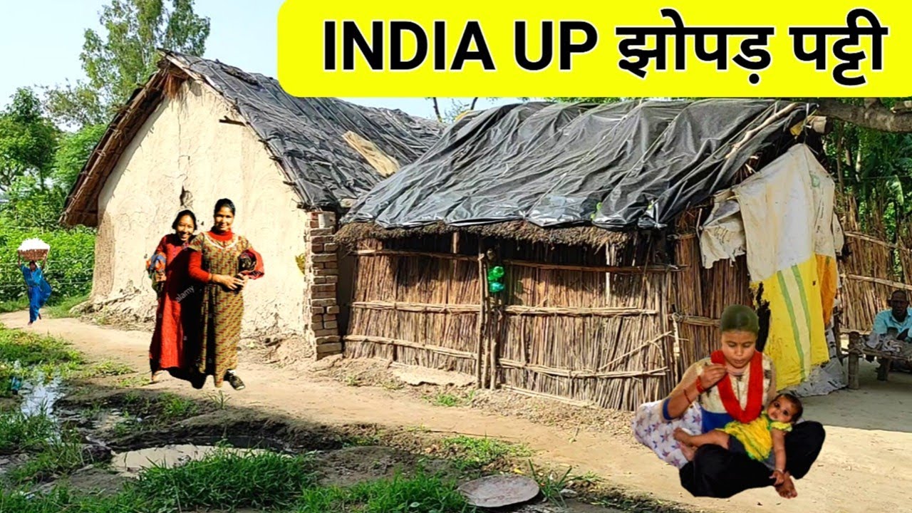 Some Poor Families In India India Rural Life Uttar Pradesh UP