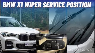 BMW X1 wipers replacement or service position easy method