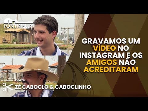 ZÉ CABOCLO & CABOCLINHO: "GRAVAMOS UM VÍDEO NO INSTAGRAM E OS AMIGOS NÃO ACREDITARAM"