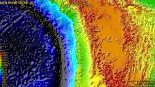 Iquique, Chile, (z+c) sea level rise -135 - 65 m