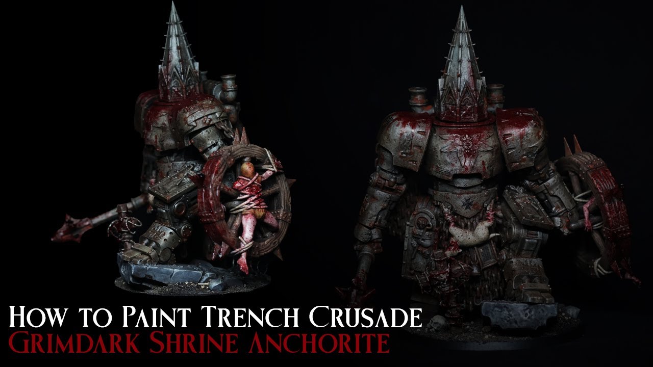 Как покрасить святилище отшельников Trench Pilgrims — Grimdark Trench Crusade: шершавые, кровавые...
