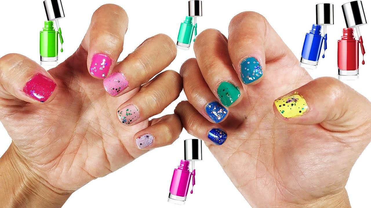 Rainbow Gökkuşağı Oje Desenleri | Oje Nasıl Sürülür | Evcilik TV Kendin Yap