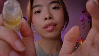 ASMR stress melting face massage 🪻 (whispered)