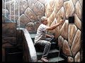 Grafite para iniciantes aprenda como Pintar  pedra em 3D