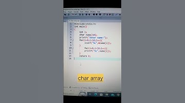 character array to store name in c #ccoding #shorts