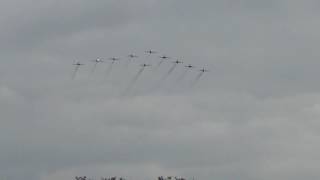 Red Arrows flypast   Elland Cricket Club