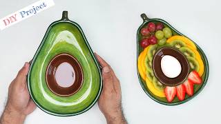 How To Make Diy Fruit Bowl Look Like Ceramic Plate Making