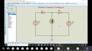 Norton's theorem simulation | Proteus | EEEE LAB 4b