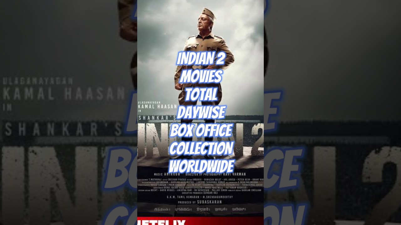 INDIAN 2 (HINDUSTANI 2 ) MOVIES TOTAL DAYWISE BOX OFFICE COLLECTION WORLDWIDE 