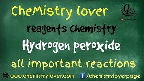 Reagents chemistry: hydrogen peroxide || Dakin reaction || csir-net, gate, jam