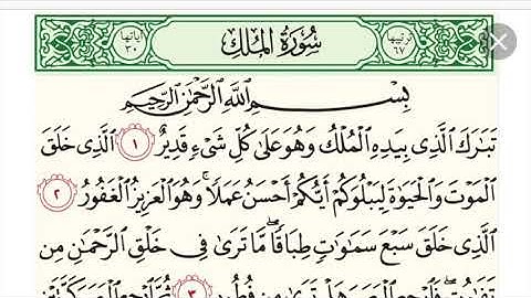 الشيخ مسفر الدخيل العتيبي سورة تبارك