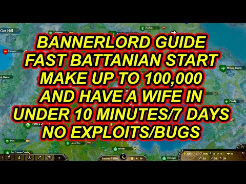 Bannerlord Make Up To 100k In Under 10 Minutes Fast Battanian Start (Read Pinned Comment)