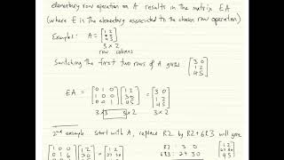 1 5 elementary matrices and inverses