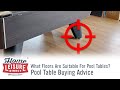 What floors are suitable for pool tables  pool table buying advice