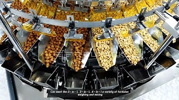 mixing nuts weighing packing machine