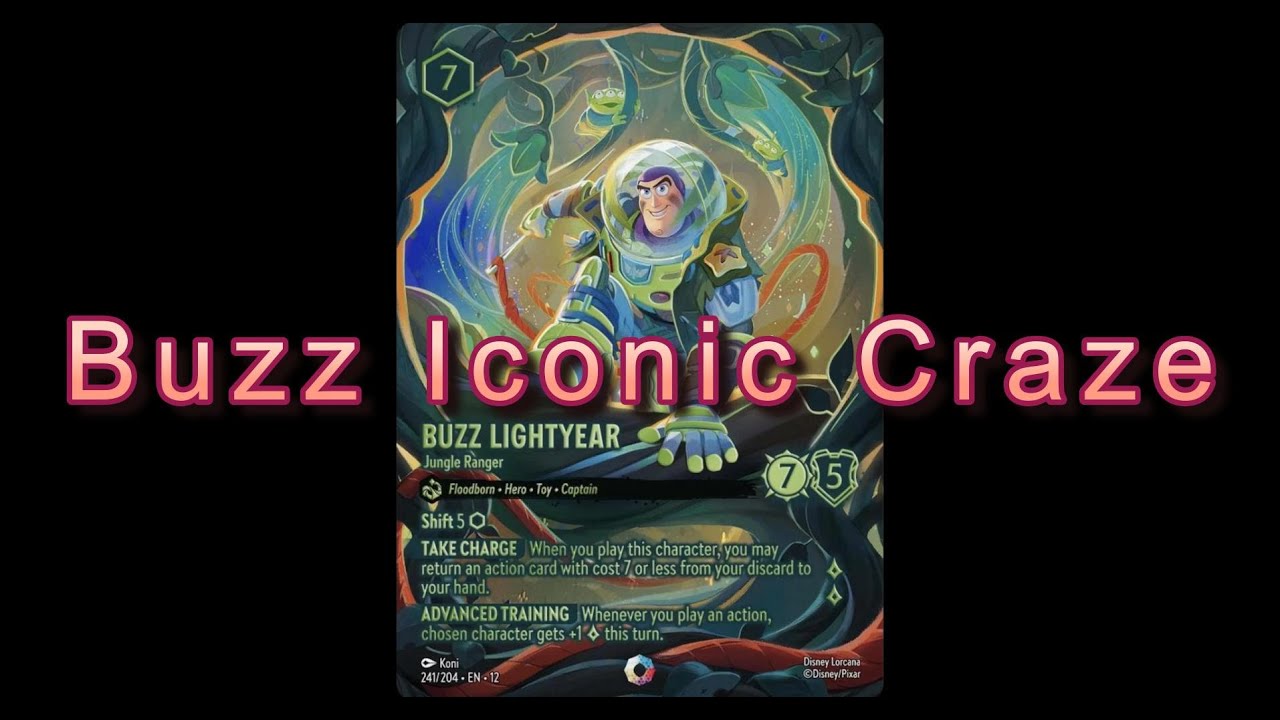 Disney Lorcana Iconic Buzz Card Madness!!! - YouTube