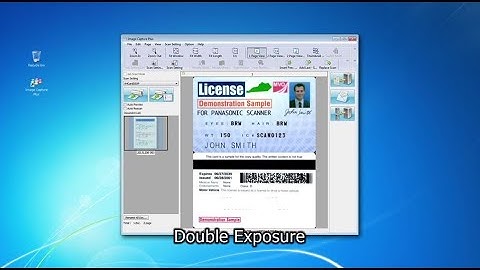 Panasonic Document Scanner: Key Function "Double Exposure"