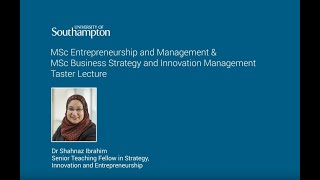 Business Strategy Innovation University Of Southampton