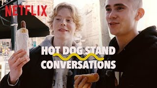 Quicksand's Felix Sandman and The Rain's Lucas Lynggaard Tønnesen try Swedish hot dogs | Netflix