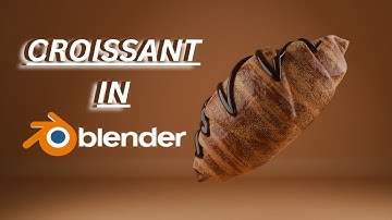 Delicious Croissant - Blender 3D Tutorial #croissant #blender #b3d #shorts #3dmodeling #ainimation
