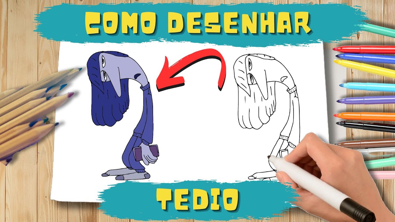 Como Desenhar Tedio / Ennui de Divertidamente 2 Passo a Passo - YouTube