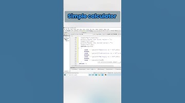 simple calculator | Calculator Program in C #calculator #program #code