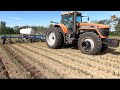 Applying anhydrous ammonia in a corn field with a agco dt240 tractor