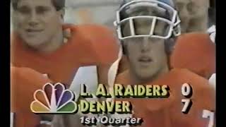 1986 WEEK 01 3 RAIDERS at BRONCOS