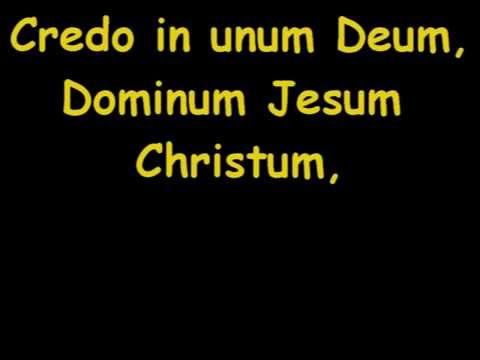 Credo In unum Deum - Canzone con testo - By R@F57 - YouTube